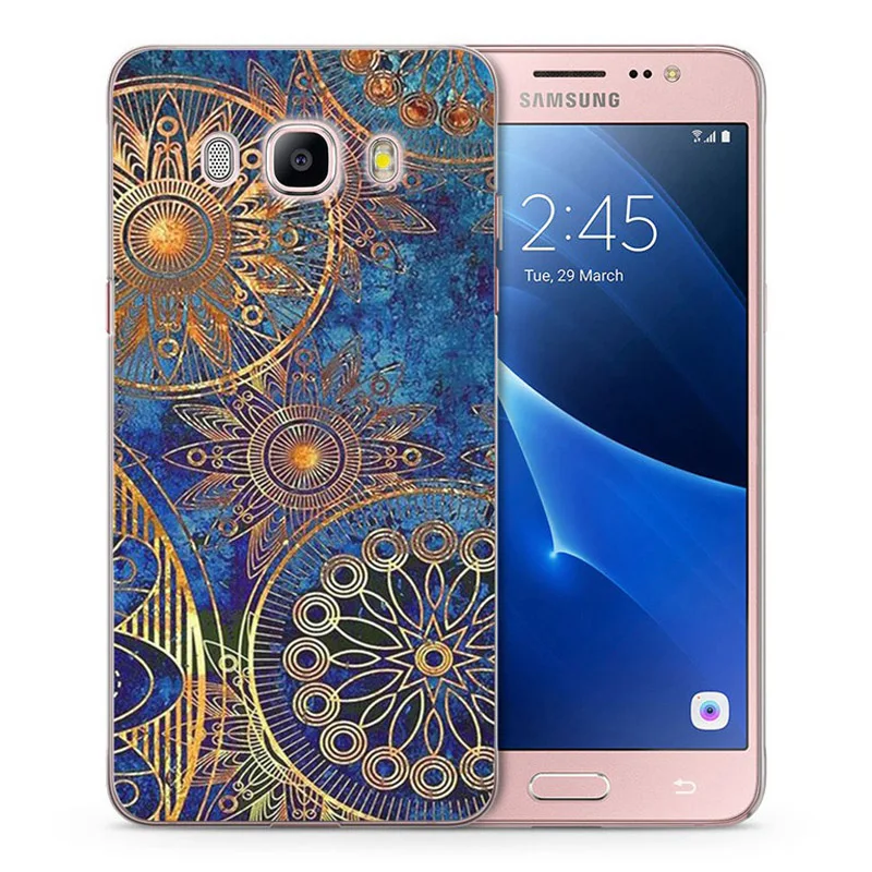 Чехол для Samsung Galaxy A3 A5 2016 2015 2017 prime J1 J2 J3 J5 J7 G530H S8/plus Note 8 TPU силиконовый Мандала