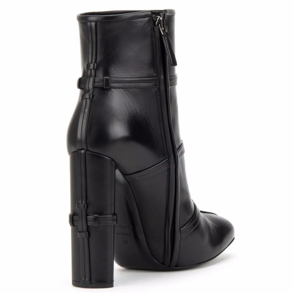 Женские джинсовые голубые ковбойские ботинки на высоком блочном каблуке с