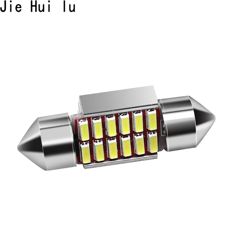 1 шт. Стайлинг автомобиля 31 мм 36 39 42 C5W C10W 12 SMD 4014 светодиодное освещение фестонного