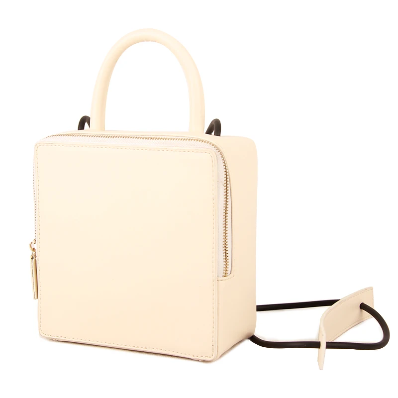 Lady High Quality Square-Shape Women Split Leather Flap Bag Vintage Box Cube Block Retro Mini Design Concise Crossbody | Багаж и сумки