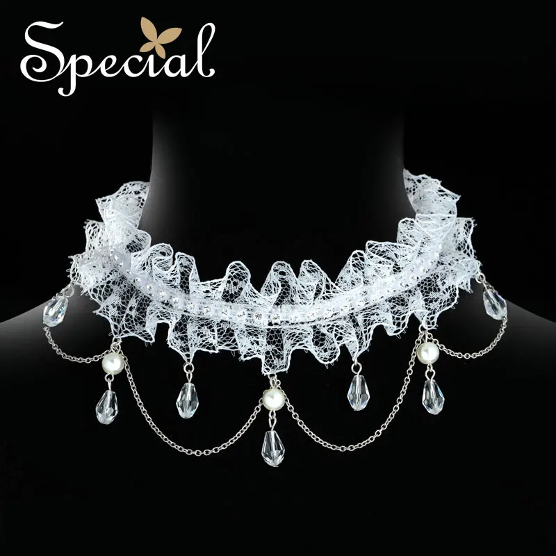 Специальные марки Мода колье Ожерелья и Подвески Романтический Кружева Макси