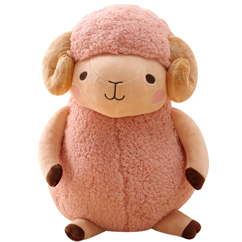 Милая плюшевая игрушка козел kawaii моделирование животных овец мягкая Холдинг