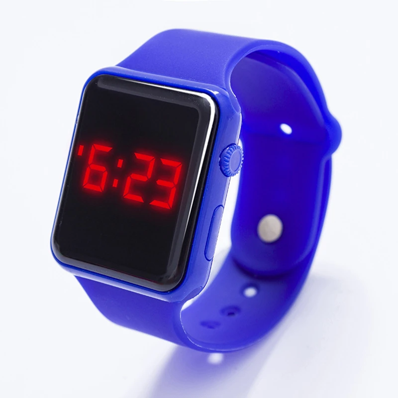 Модные женские часы спортивные цветов дополнительно цифровой дисплей LED