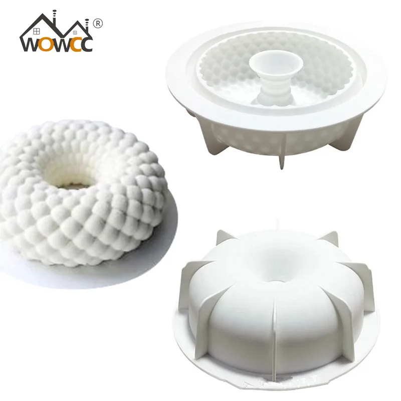 

WOWCC Round Silicone Cake Mold For Mousses Ice Cream 3D Cakes Baking Pan Accessories Bakeware cake decorating Tools supplies