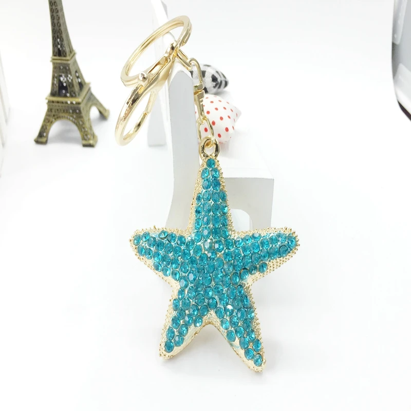 Новые модные уникальные креативные брелки с подвеской в виде морской звезды со