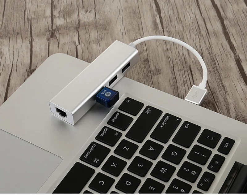3 порта USB 0 концентратор 10/100/1000 Мбит/с к RJ45 Gigabit Ethernet Проводная сетевая карта LAN