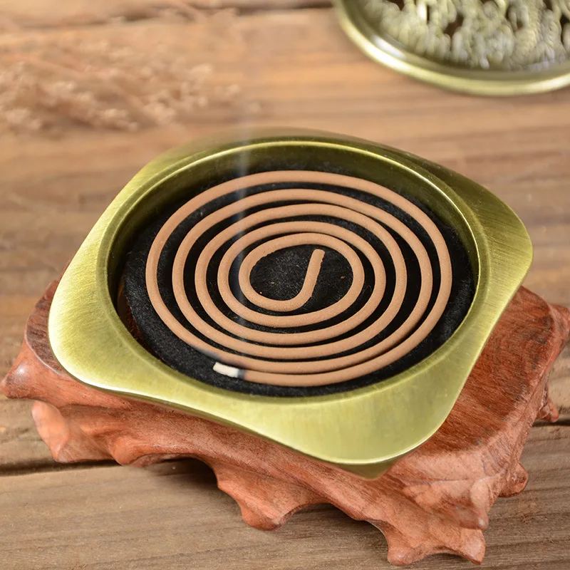 T Dragon благовония горелка медь Феникс катушки база курильница держатели для