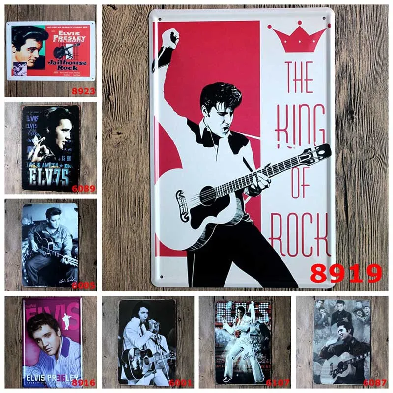 Элвис Пресли металлический декор стены бар дома Винтаж подарок корабля Книги по