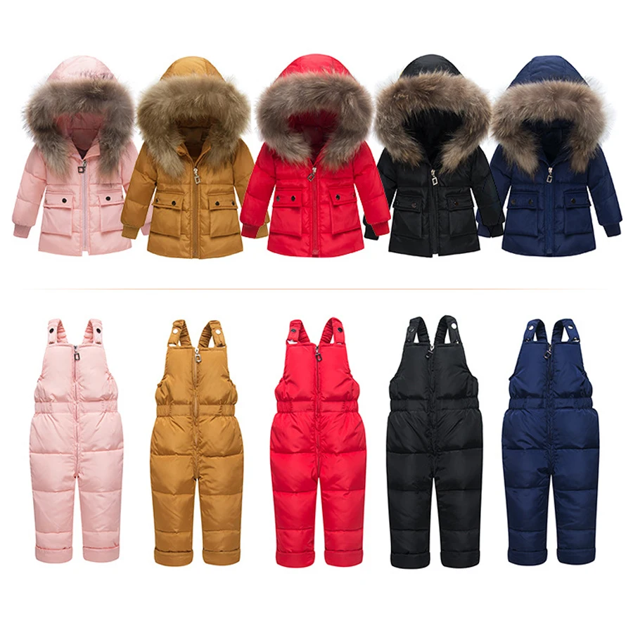 Детский Зимний пуховик и комбинезон на утином пуху | Детская одежда обувь