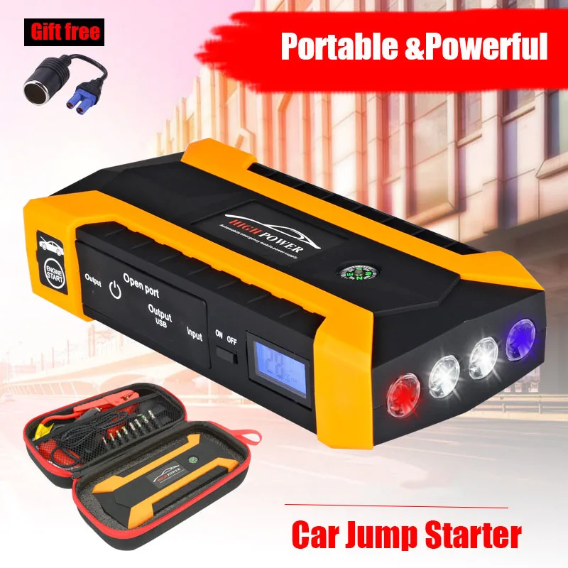 26000mAh 12V 600A Портативное аварийное зарядное устройство для автомобильного аккумулятора зарядное устройство пусковое устройство запуск автомобиля