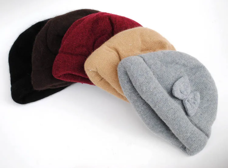 Free shopping 2018 Fashion wool Winter hats for women winter cap thickening thermal knitted hat female caps | Аксессуары для