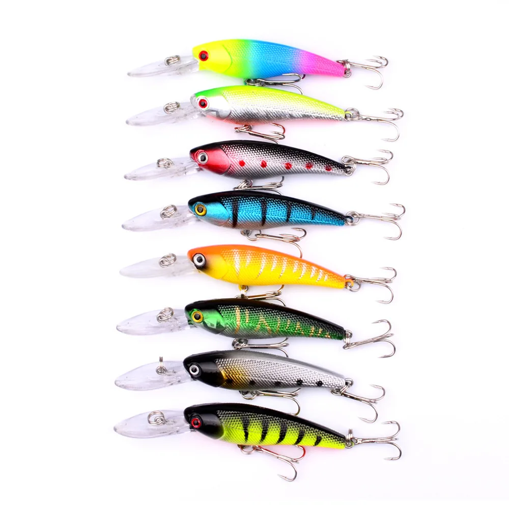 Pro 9 см 8 3g ловля рыбы на блесну блесны Пластик блесна жесткая приманка Лодка Bait с