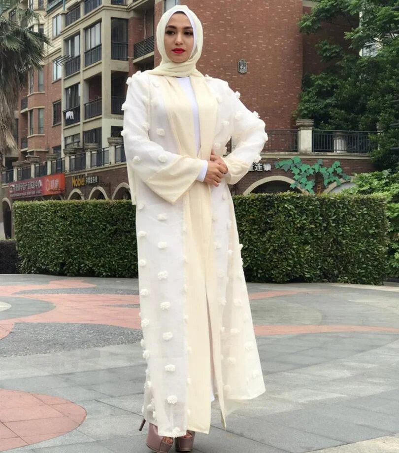 2018 модная Аппликация женские мусульманские платья абайя Ближний Восток длинные