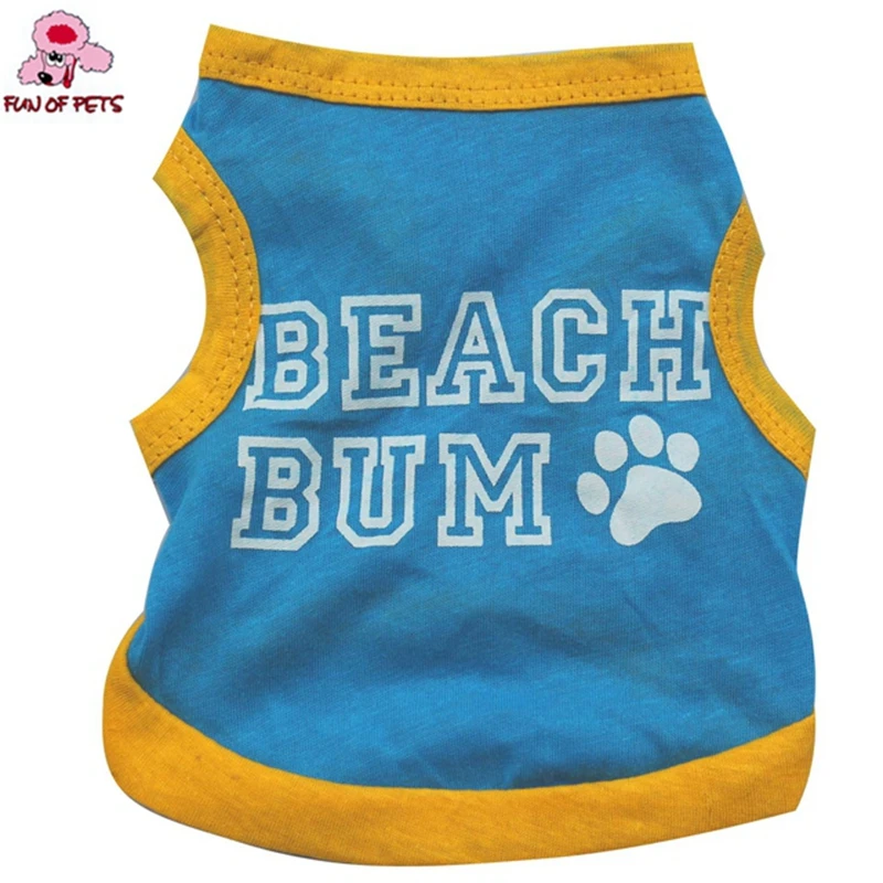 2017 новая модная летняя синяя крутая пляжная одежда для собак жилет домашних