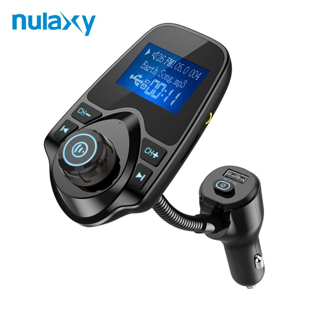 Nulaxy Wireless FM Transmitter Car MP3 Player Hands-free Bluetooth Kit Audio Modulator Power on/off Switch Accessories |