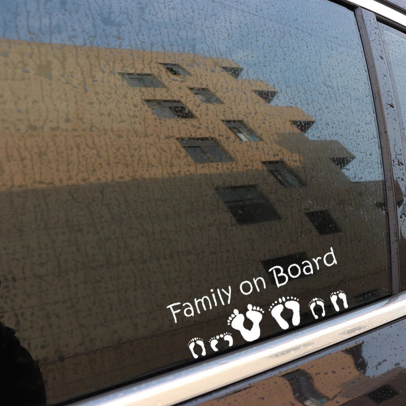 

15.2CM*5.4CM Family On Board Vinyl Decal Motorcycle SUVs Bumper Car Window Car Sticker