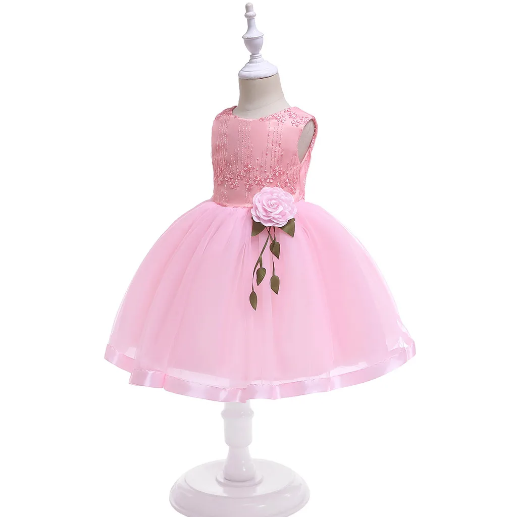 Floral Baby Girl Princess Bridesmaid Pageant Gown Birthday Party Wedding Dress Beautiful Fashion Girls Infant Dresses | Детская одежда