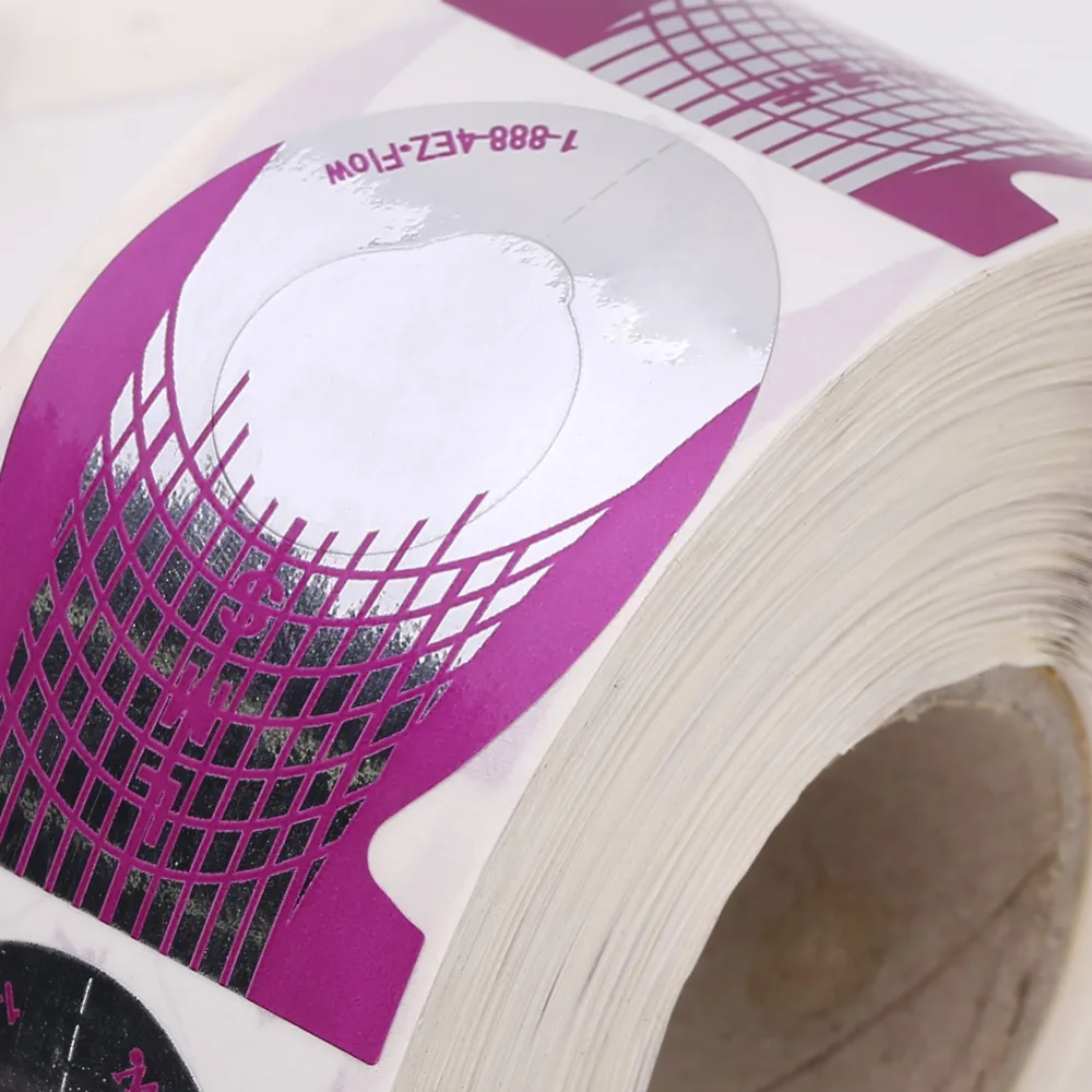 500 шт/рулон для дизайна ногтей удлинитель стикер руководство Советы s Maincure салон