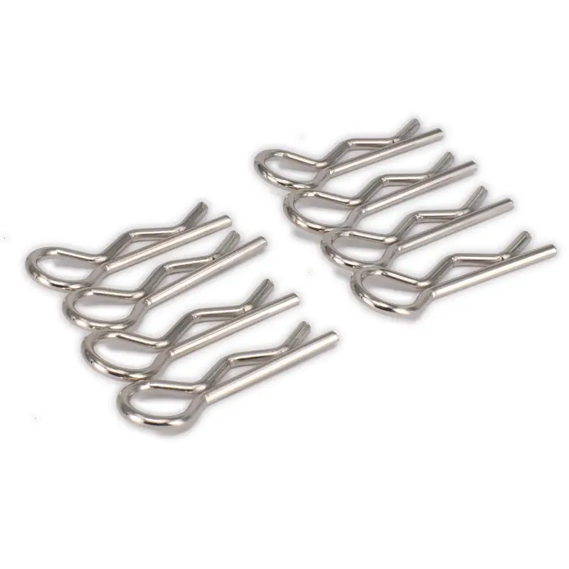 RCAWD 8 шт. зажим для корпуса R Pins 1/8 RC автомобиля HPI HSP Traxxas Axial Kyosho Redcat Himoto пульт