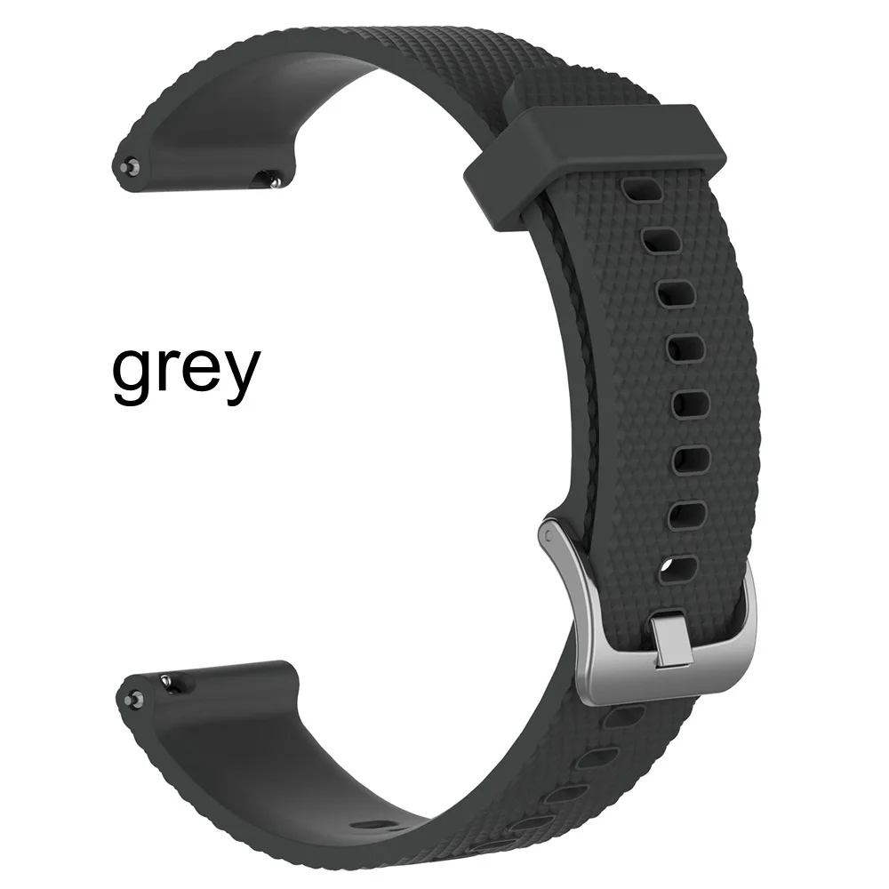 grey Новые силиконовые смарт-часы Мягкая замена регулируемый браслет спортивный браслет 22 мм ремешок Высокое качество для Polar Vantage M - Цвет: grey