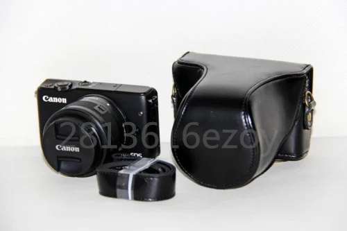 Кожаный чехол для Canon EOS M10 M100 защитная Наплечная Сумка в стиле ретро цифровой