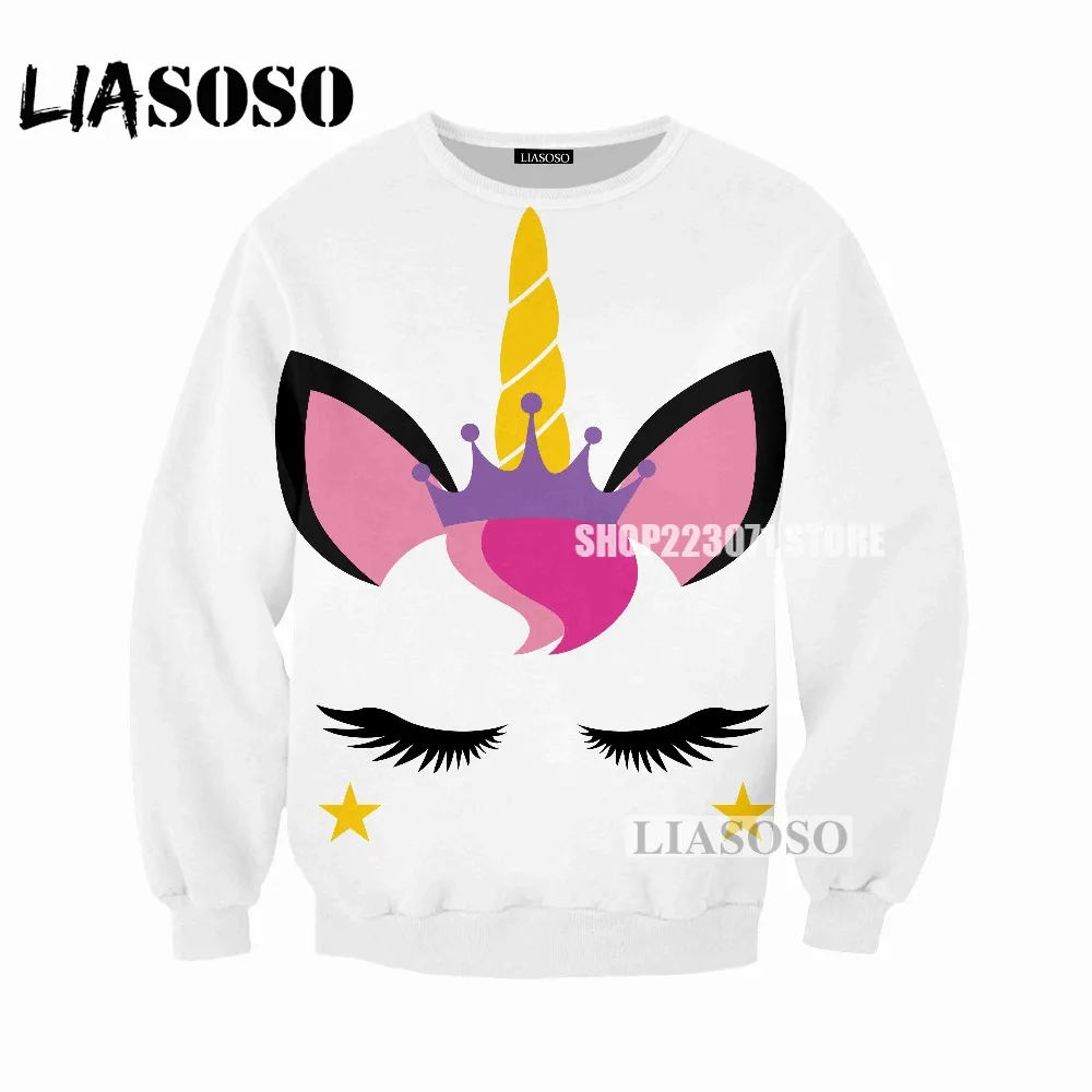 LIASOSO 2019 последняя Для мужчин и женщин толстовка с героями мультфильмов