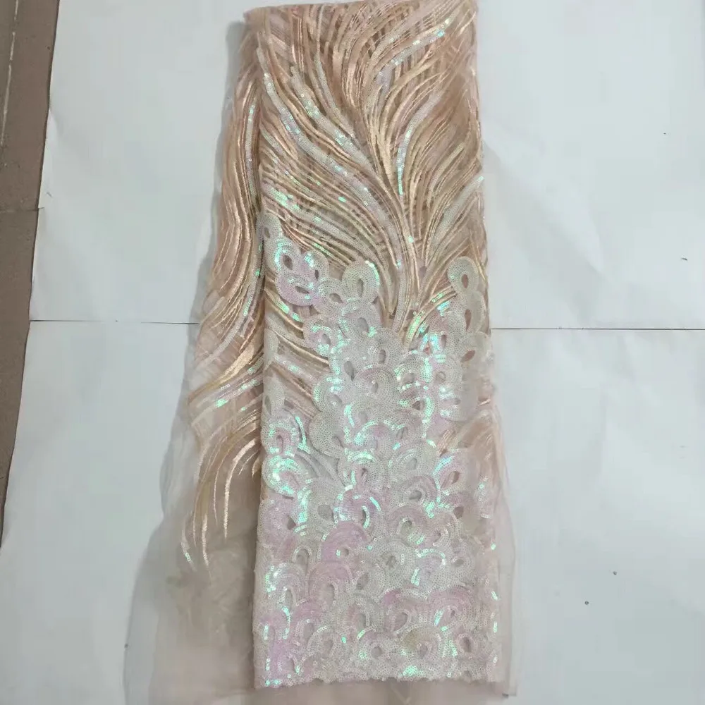 

Пайетки, французская кружевная сетчатая ткань, новейший дизайн для женского модного платья, сухая кружевная ткань для свадебной вечеринки