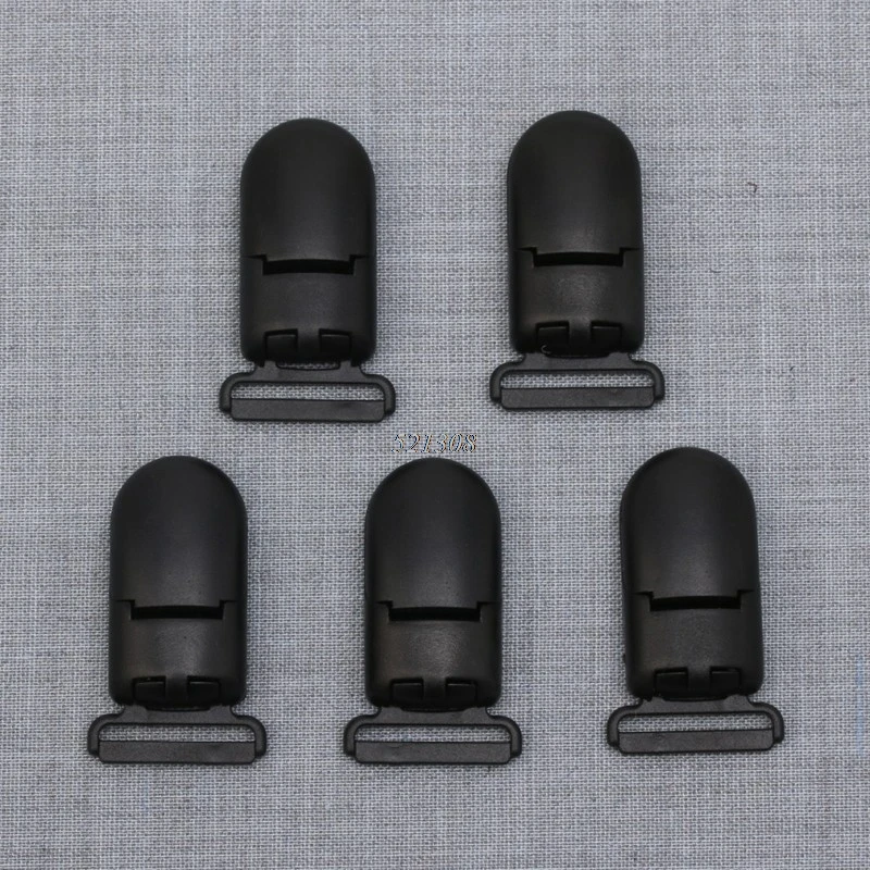 

(OOTDTY)Plastic Teether clips DIY Pacifier Clip for silicone teething beads 5pcs/lot baby Teething Pacifier Clip MAY12_35