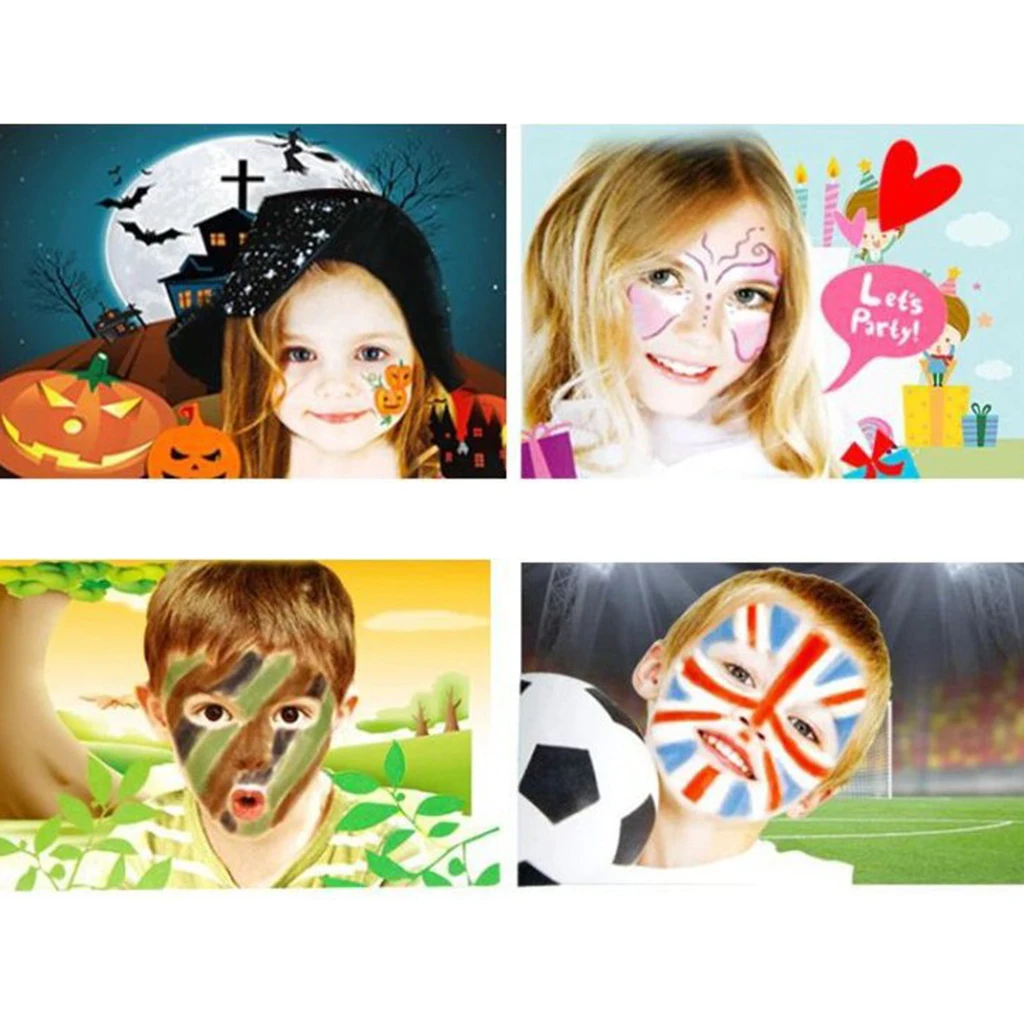 

6 Colors Face Painting Sticks Makeup Children Makeup Kits Bright Fancy Dress up Halloween Kids Parties Stage Performances