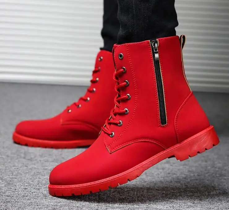 Ботинки мартинсы XGRAVITY мужские модные повседневные рабочие ботинки на шнуровке