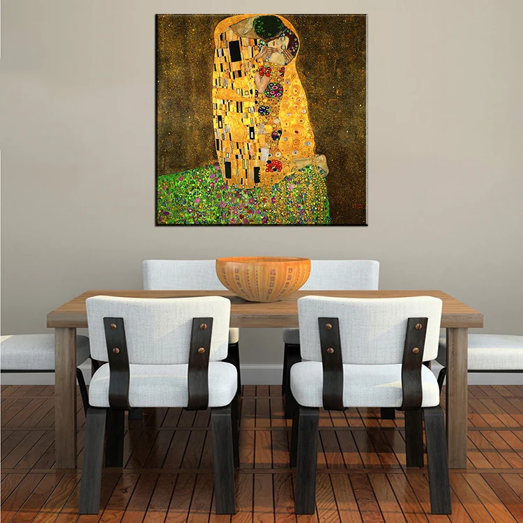 Оригинальная знаменитая краска поцелуй Густава Климта настенная для детской