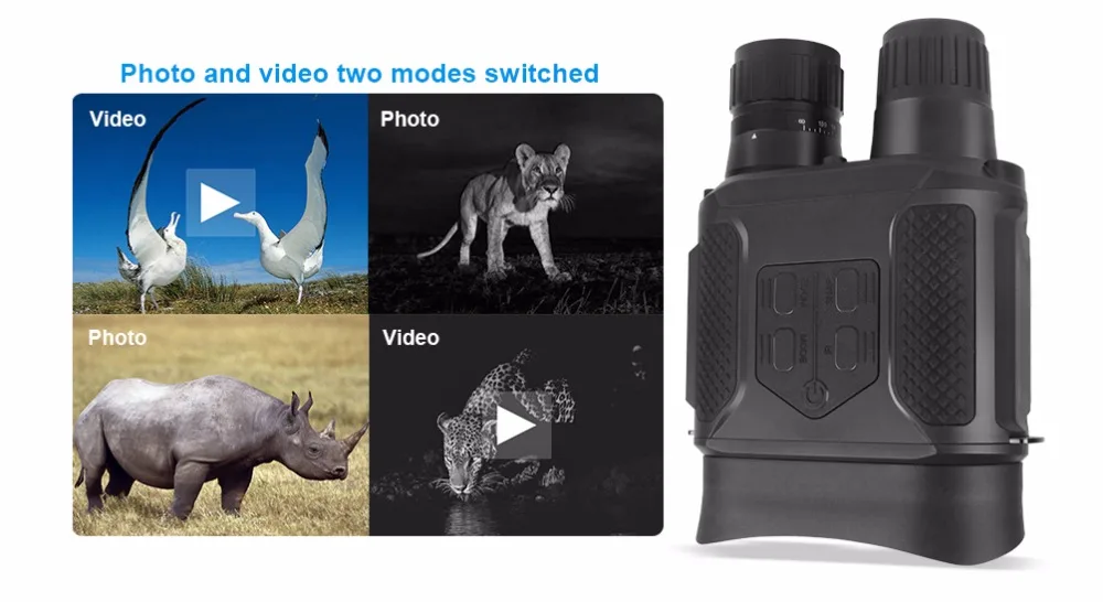ZIYOUHU 7x31 портативное цифровое устройство ночного видения для охоты инфракрасная камера 400 м/футов просмотр в темноте и запись