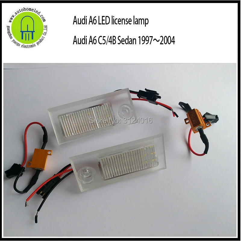 2 шт. x dahosun 3014SMD светильник номерного знака для Audi A6 C5 4B седан 1997 ~ 2004|lamp for|lamp lamplamp light