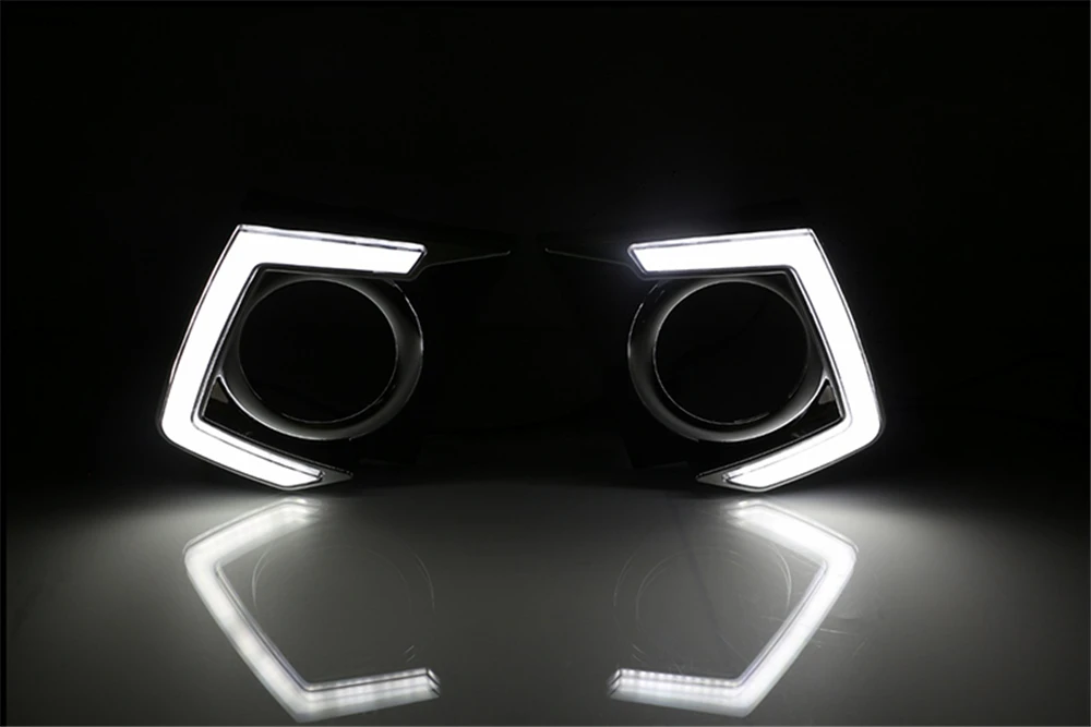 CSCSNL 1 комплект для Mitsubishi L200 Triton светодиодный DRL Габаритные огни 12В ABS Противотуманные огни крышка автомобильные аксессуары