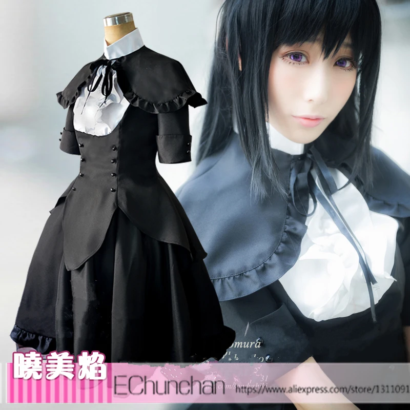 Черное платье для косплея Puella Magi Madoka Magica Homura Akemi|cosplay costume|dress cosplayhomura akemi |