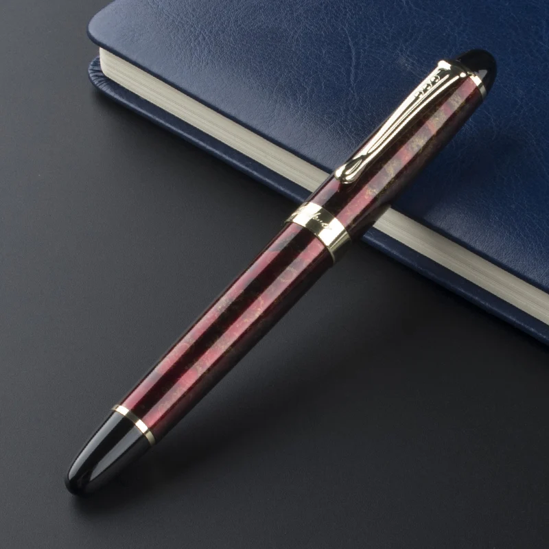JINHAO X450 классические винно-красные перьевые ручки M Nib офисные школьные