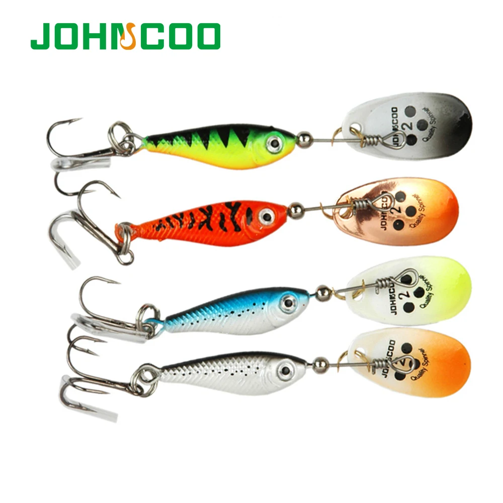 JOHNCOO 4 шт. Спиннер приманка для длинной рыбалки 11 г 15 20 искусственная
