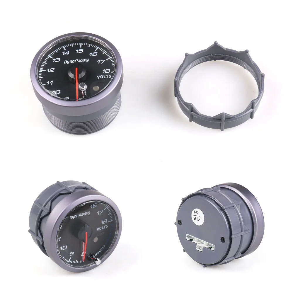 CNSPEED 60MM Black Face Car Auto Voltmeter 8-18 Volt Voltage Gauge With White&amp Amber Lighting meter/Auto | Автомобили и