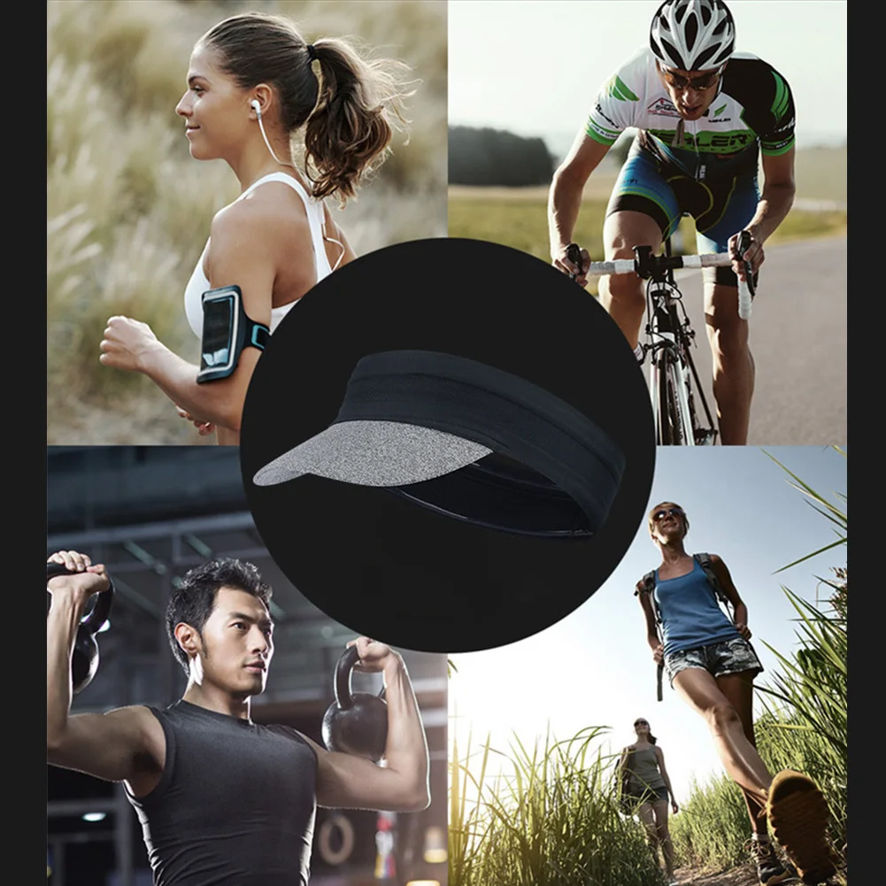 Анти УФ складной дышащий для женщин и мужчин козырек бега кепки Мягкие Спорт на