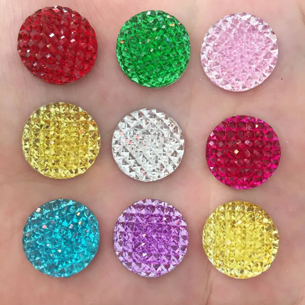 20 шт. круглые Кабошоны с плоским основанием 16 мм|rhinestones flatback|flatback rhinestonesdecor clothing |