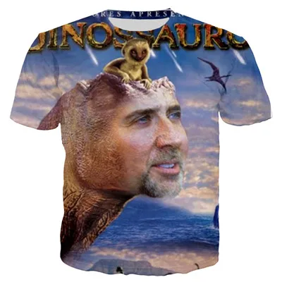 5 PLstar Cosmos, летняя новая модная футболка, забавная 3D футболка Nicolas Cage, футболка с забавным принтом из фильма, повседневные футболки, XS-7XL - Цвет: 5