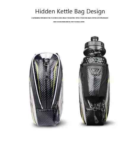 Велосипедная седельная сумка искусственная кожа с карманом для бутылки водой