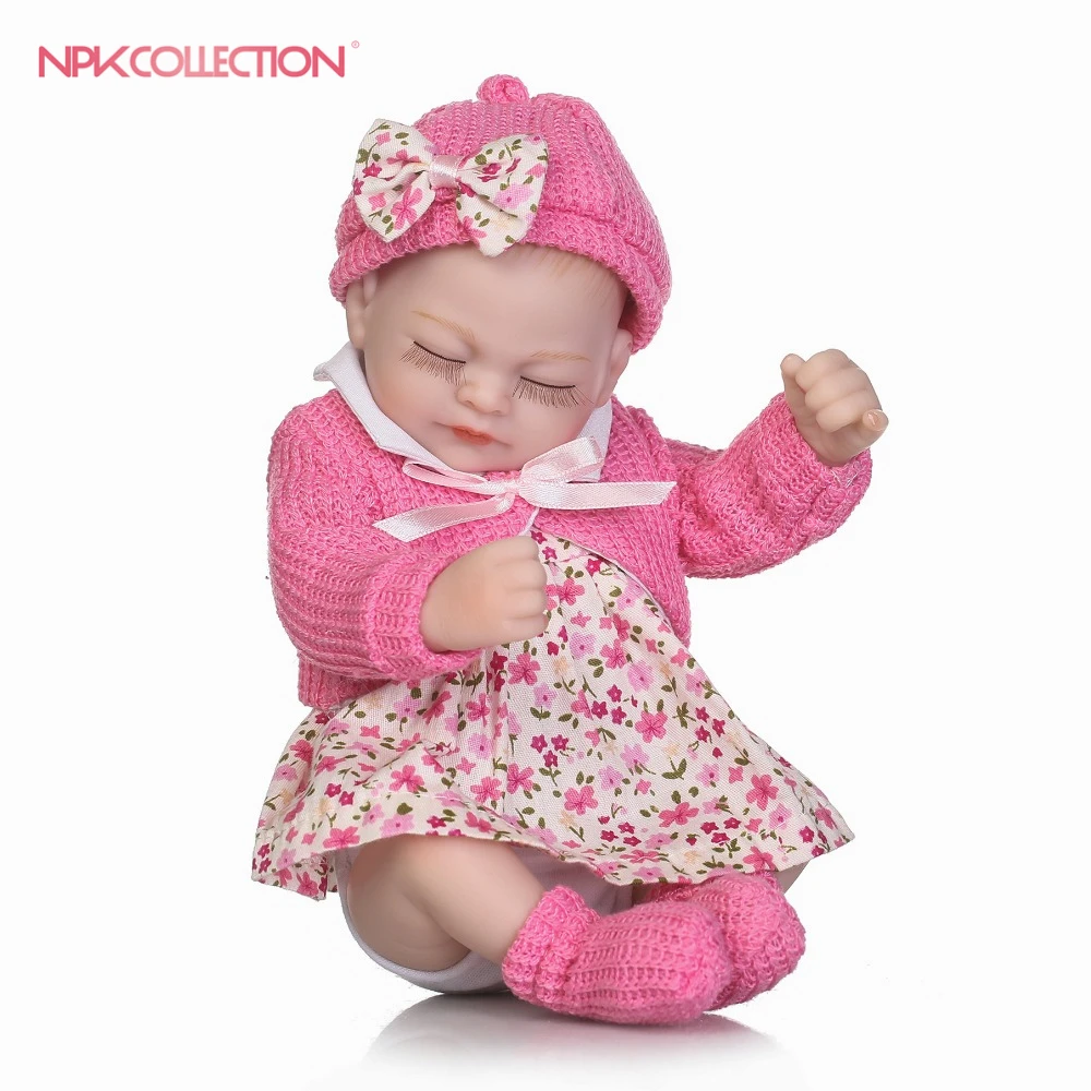 Кукла новорожденная NPK reborn 12 дюйм миниатюрный мягкая силиконовая виниловая|doll