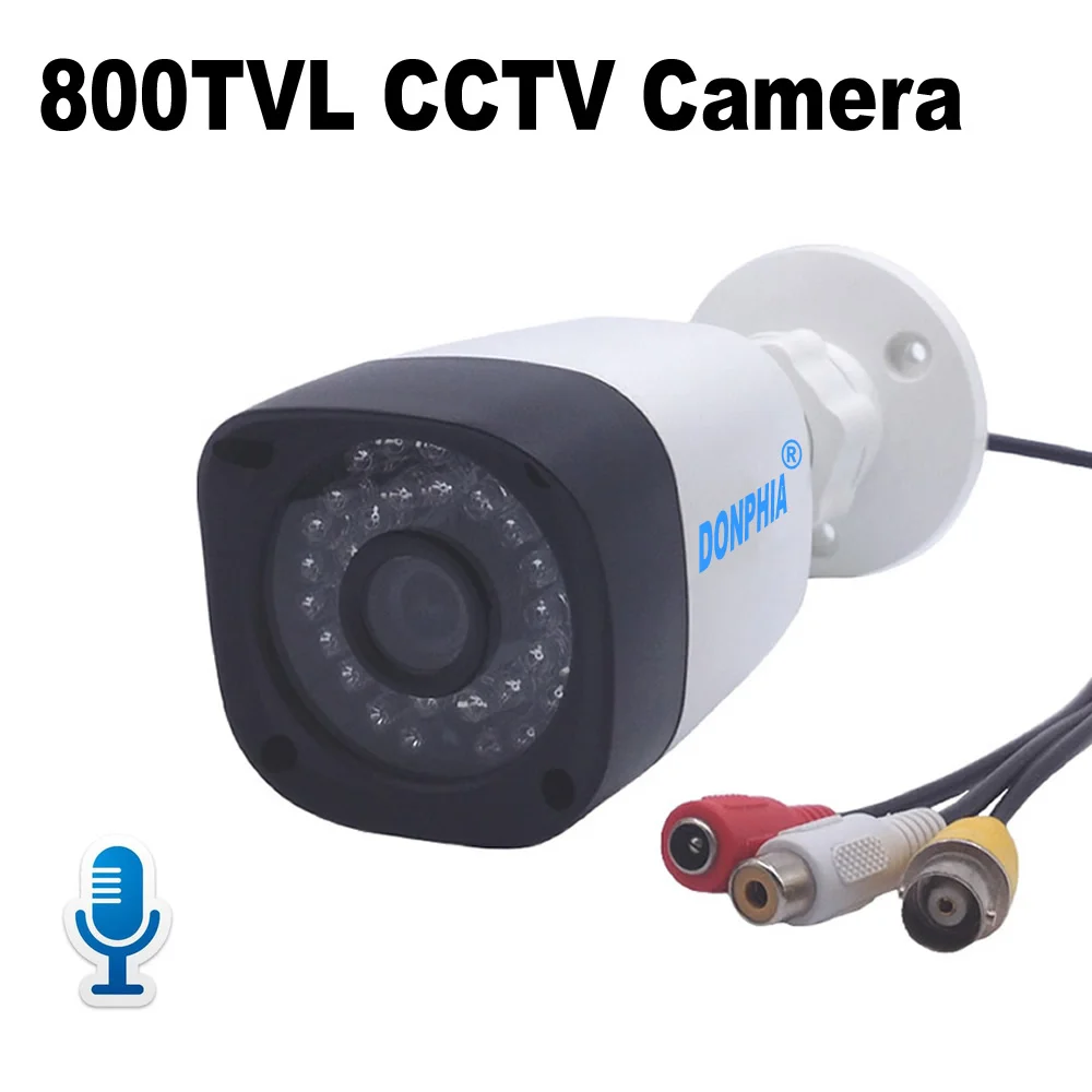 Камера видеонаблюдения 800TVL водонепроницаемая Инфракрасная камера ночного