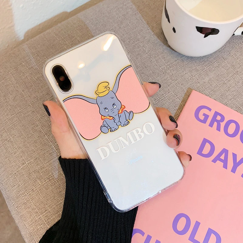 GlamPhoneCase Прозрачный чехол для телефона С Рисунком Слона iPhone XS Max XR X 8plus 8 7plus 7 6 S/6 Plus