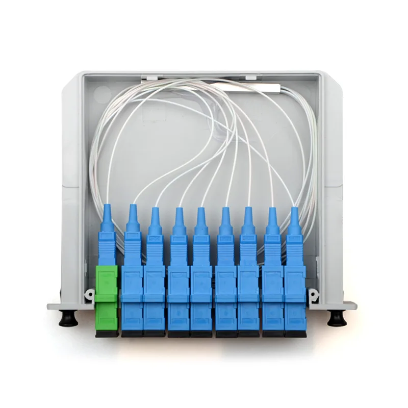 SC 1: 8 разветвитель Оптоволоконная коробка FTTH 1-8 Разветвительная с планарным