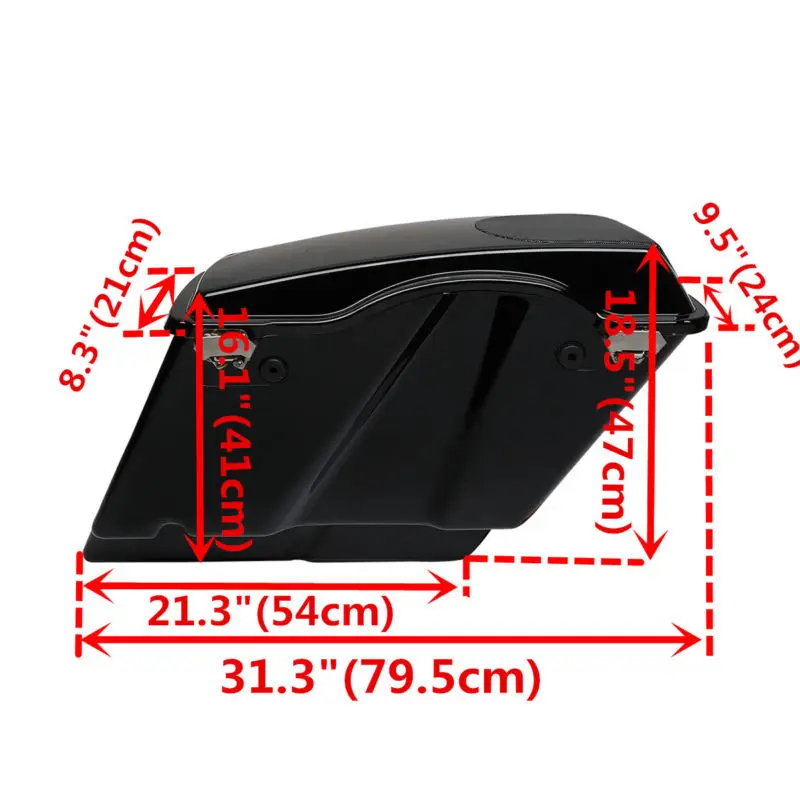 ABS 5 &quotрастягивающаяся сумка с 5x7 крышками динамиков для Harley Touring FLT FLHT FLHTCU Street Glide