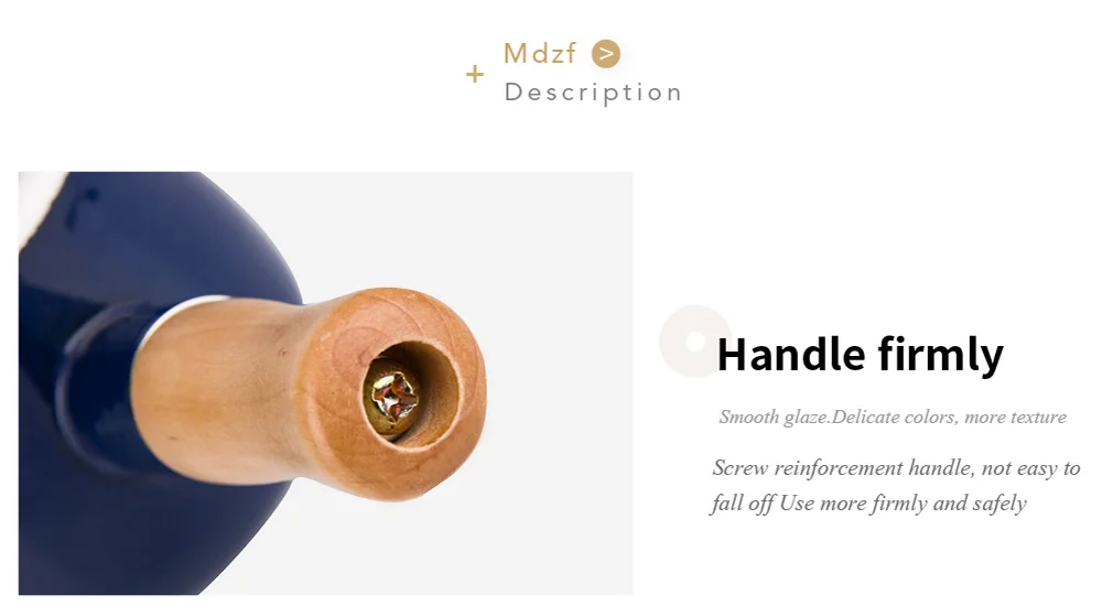 MDZF SWEETHOME керамический горшок для молока, масла, кофе, мини-кастрюля, кухонная посуда с деревянной ручкой