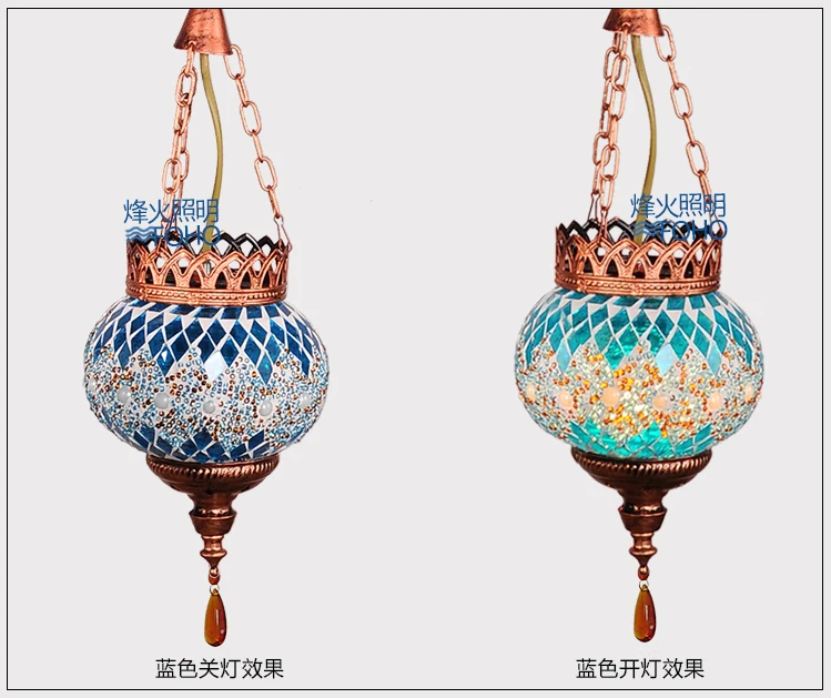 Потолочный ретро светильник Mancoffee яркая стеклянная лампа в богемном стиле Юго