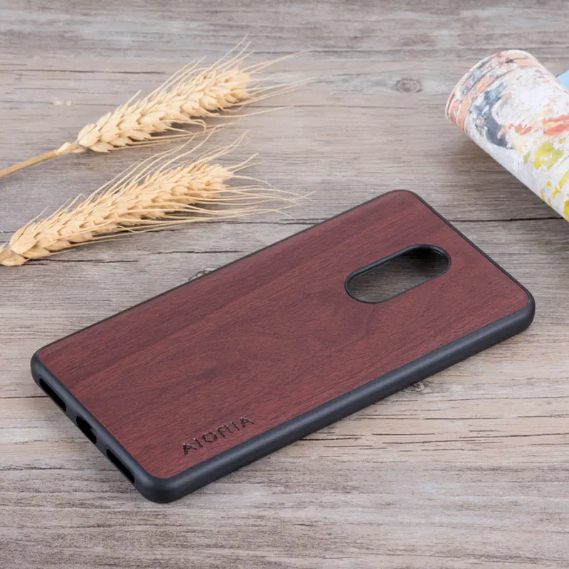 Чехол с деревянным дизайном для Xiaomi Redmi Note 4 4X 5 дюйма мягкие ТПУ Силиконовые и